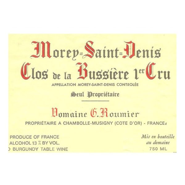Domaine Georges Roumier, Morey-Saint-Denis Premier Cru, La Bussiere